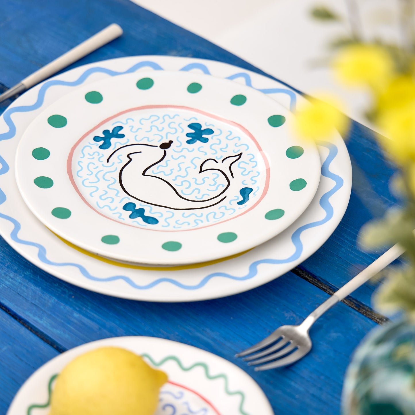 SUMMER BLISS | Mermaid Salad and Dessert Plate 22cm