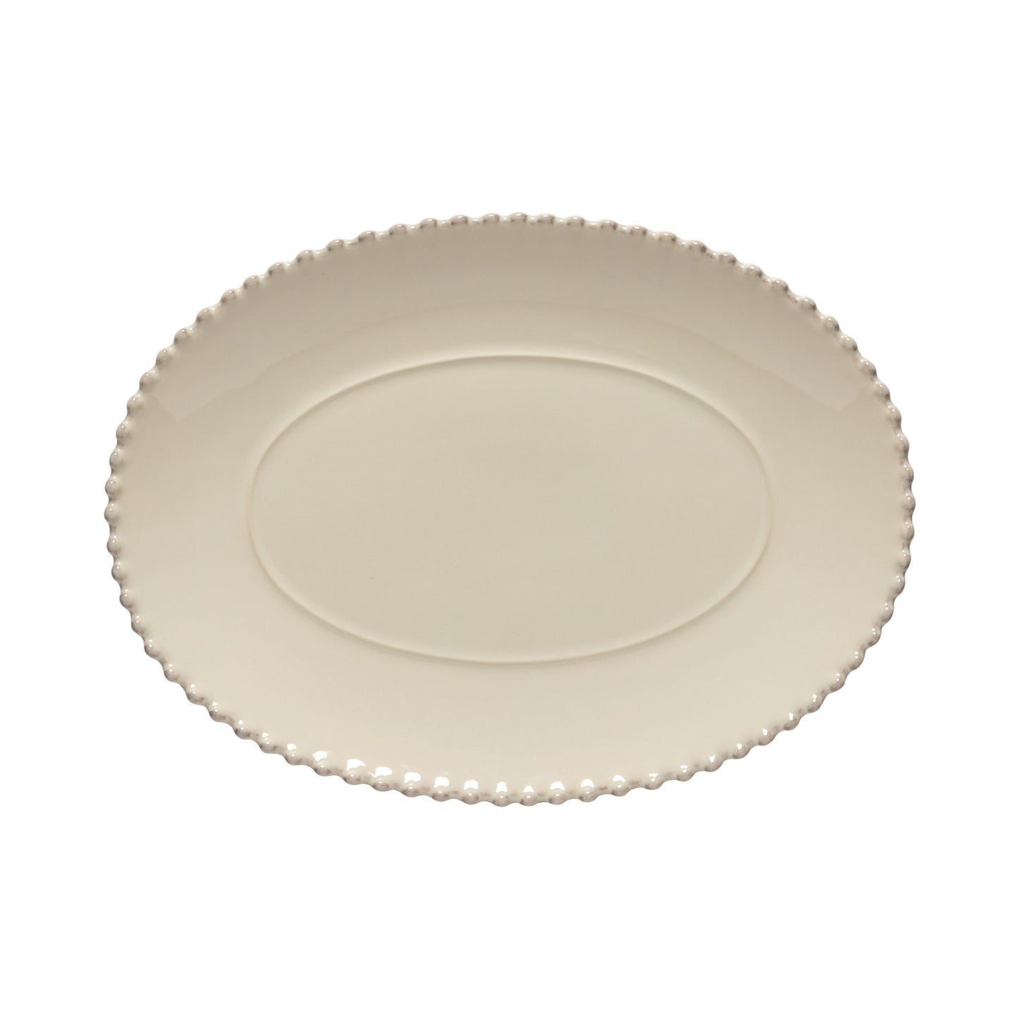 Pearl | Lily Green Oval Platter | 34cm Cream Tableware COSTA NOVA