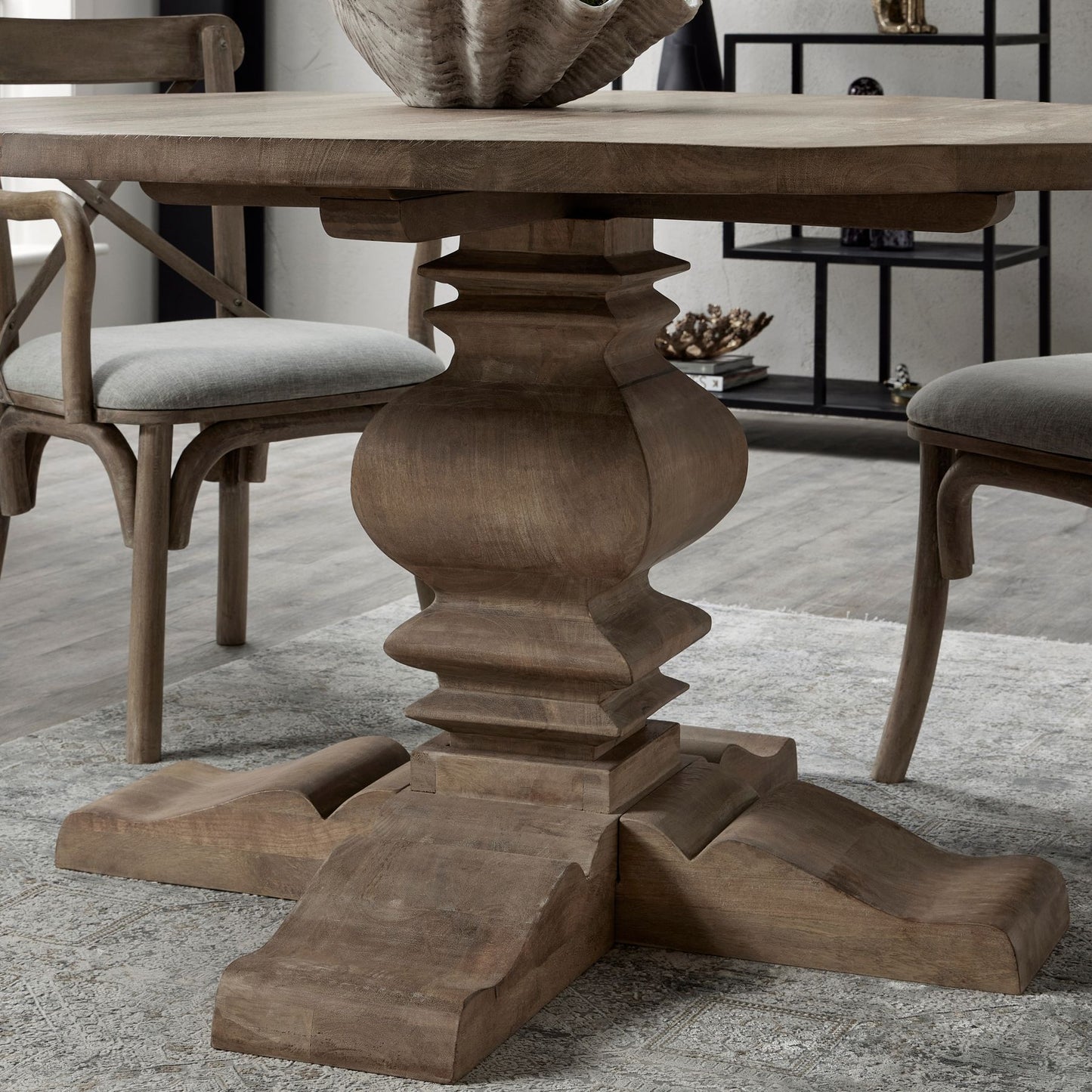 French Farmhouse style Round Dining Table