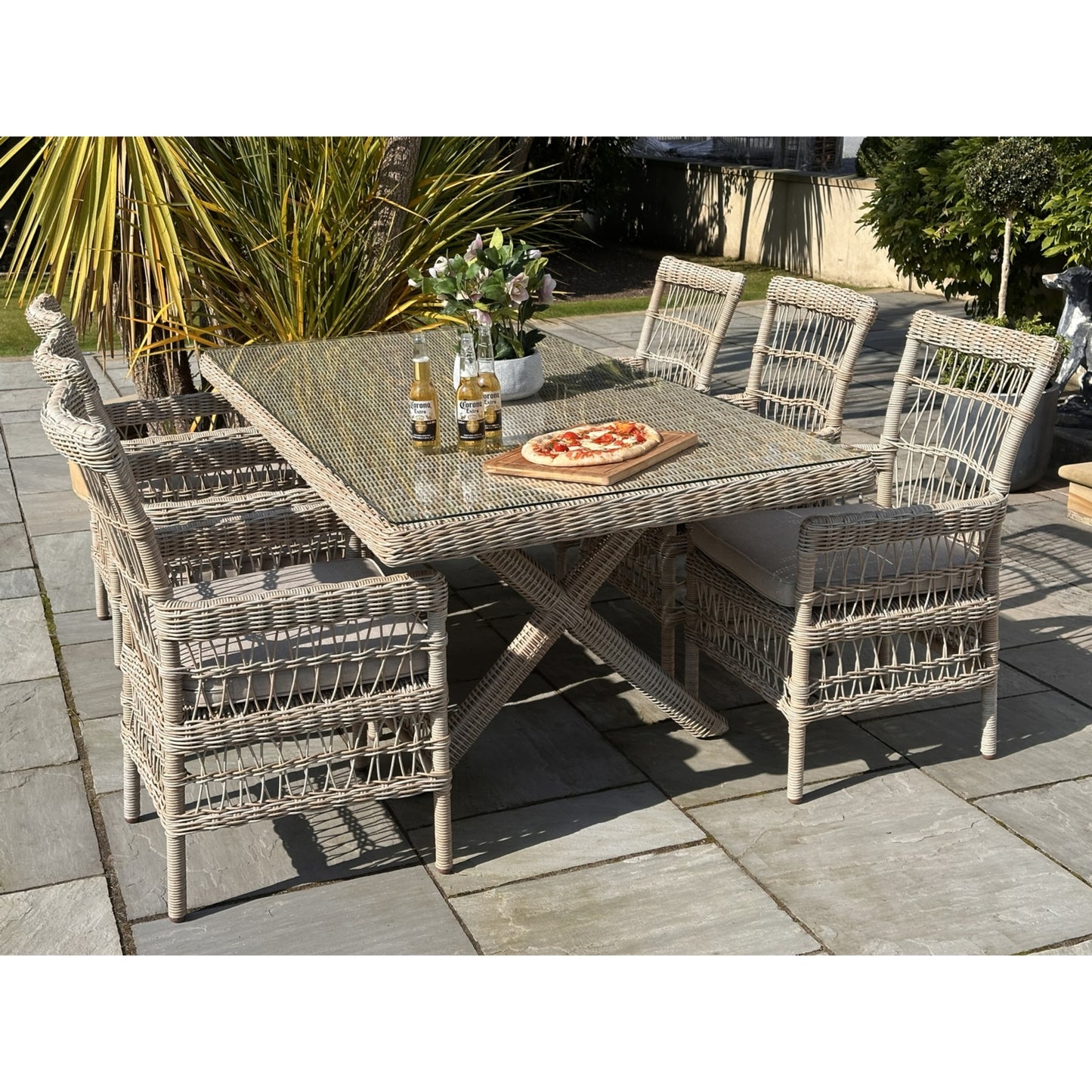 PROVENCE COLLECTION | 6 Seater Outdoor Dining Set