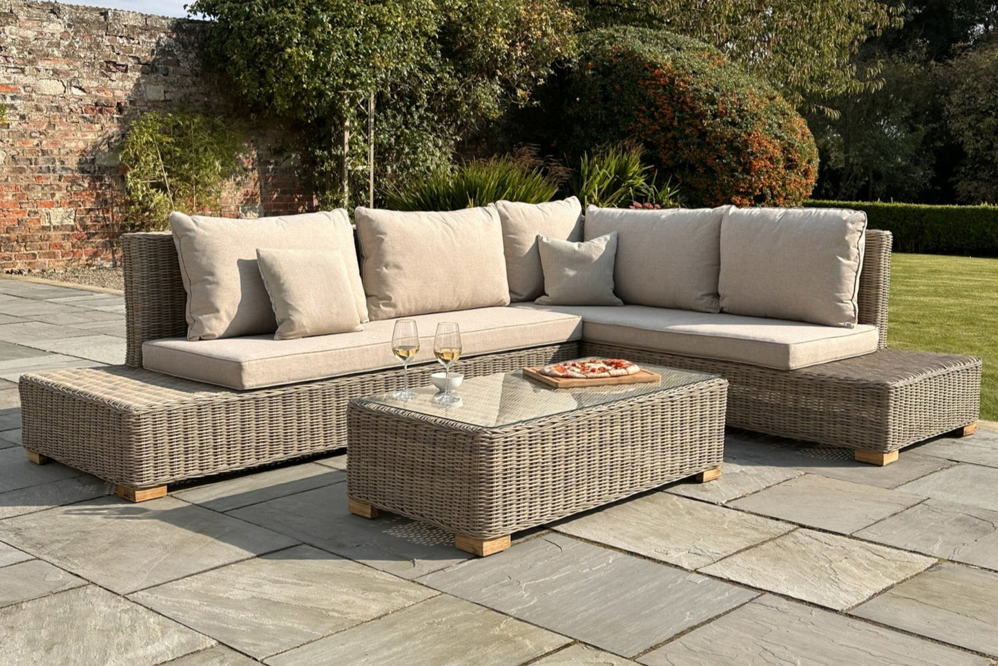 CAPRI COLLECTION | Outdoor Large Corner and Coffee Table Set
