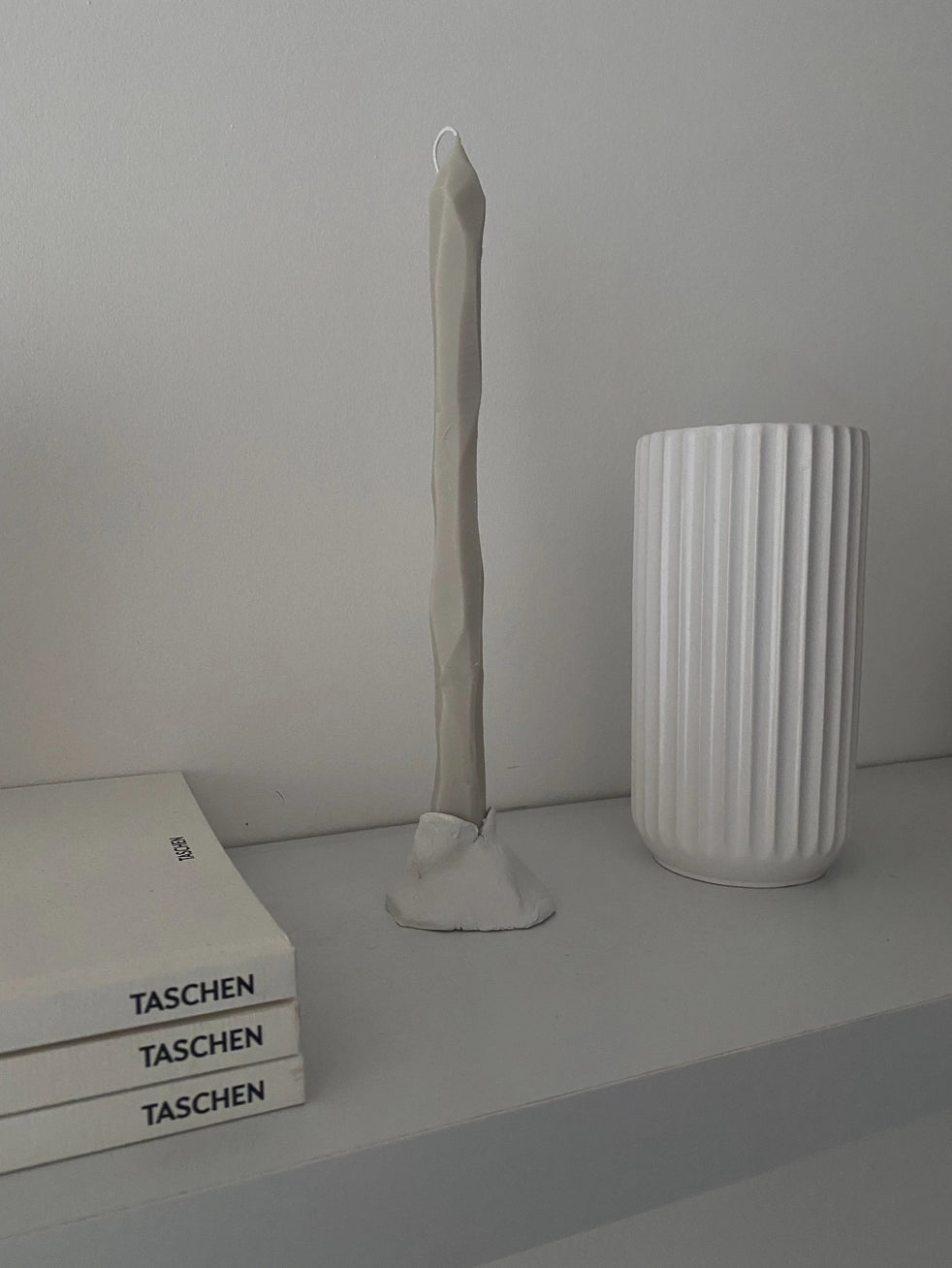 Hand Carved Stone Tapered Candle Sticks | SOIE LONDON Candles SOIE LONDON