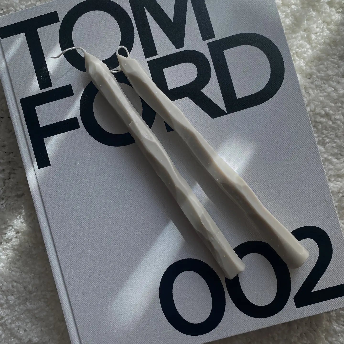 Hand Carved Stone Tapered Candle Sticks | SOIE LONDON Candles SOIE LONDON