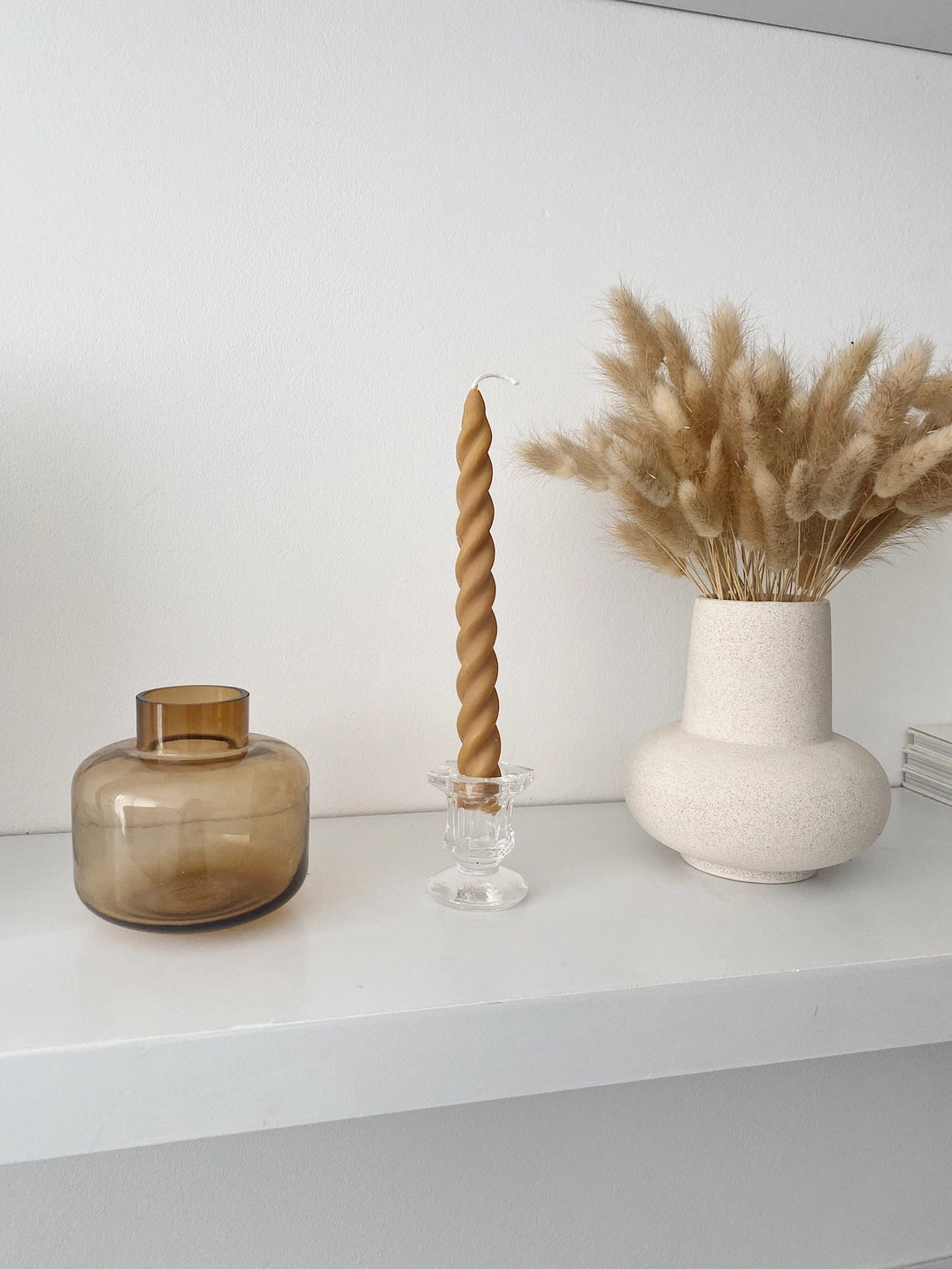 Deep Toffee Twirl Candle Stick | SOIE LONDON Candle Stick SOIE LONDON