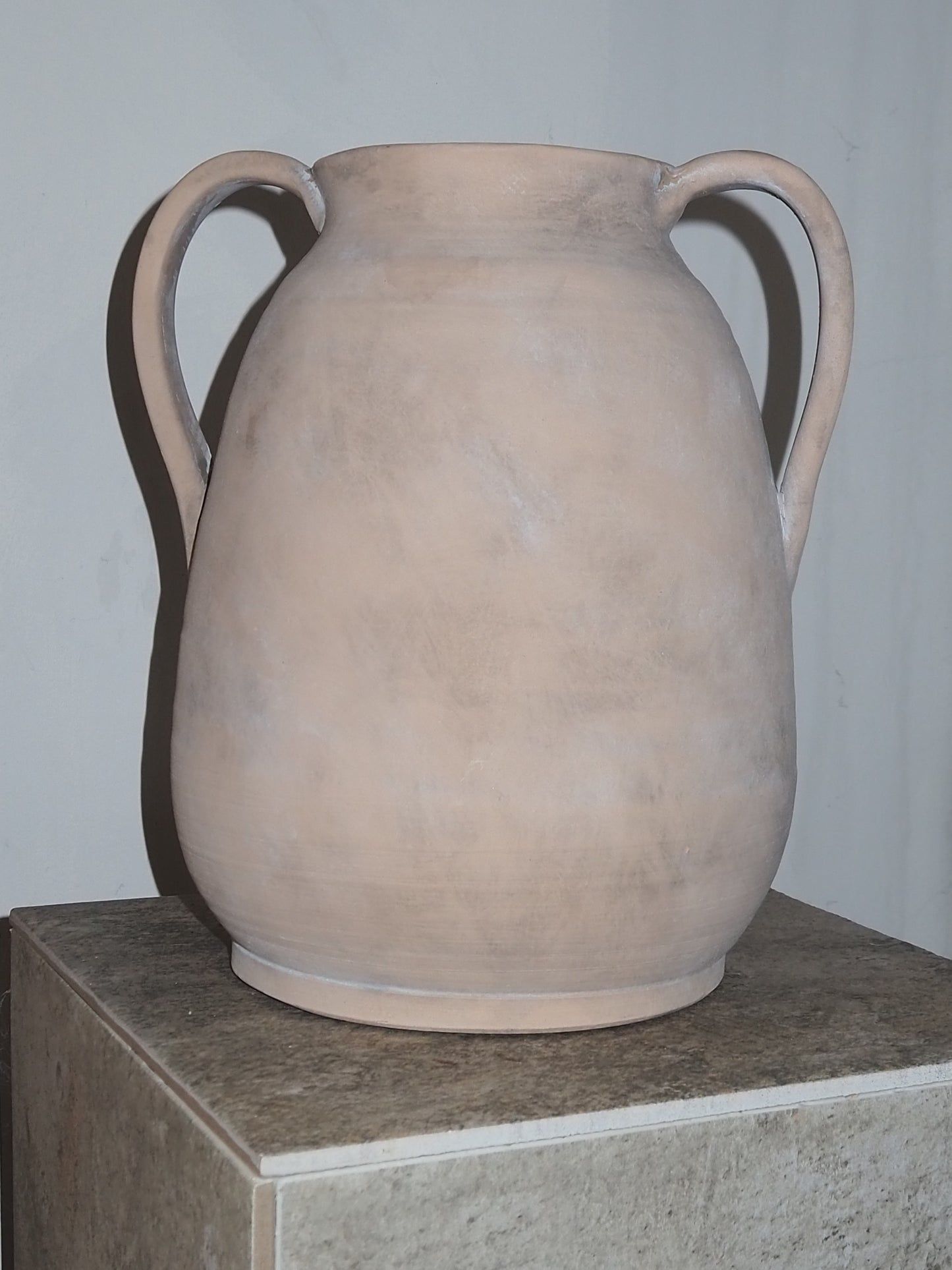 Mediteranean style Cermaic vase with 2 handles