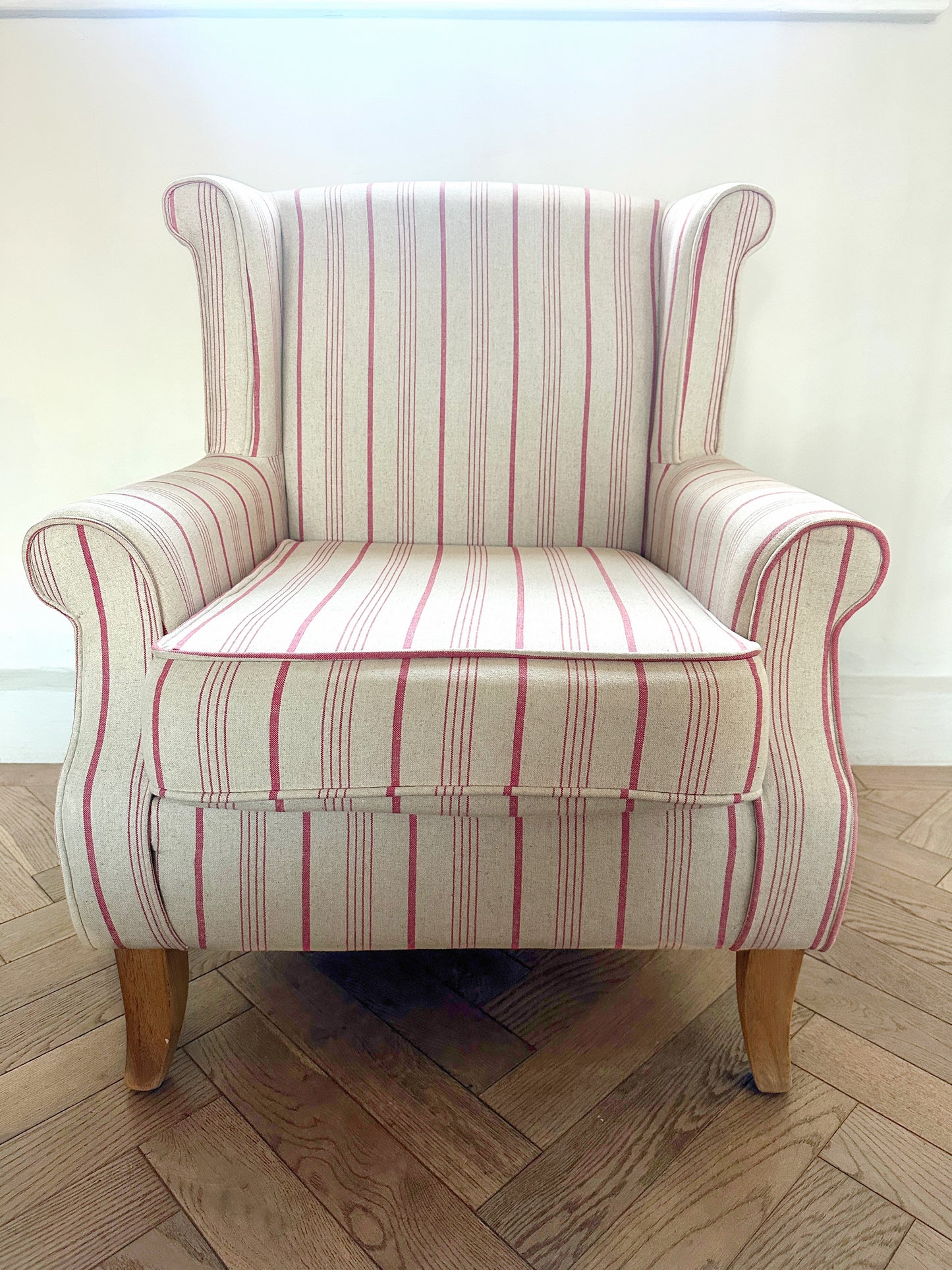 HELENA | Heritage Linen Striped Armchair