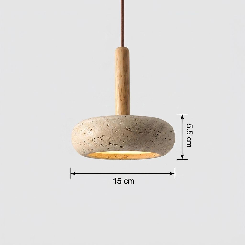 LUME | Travertine Pendant Light