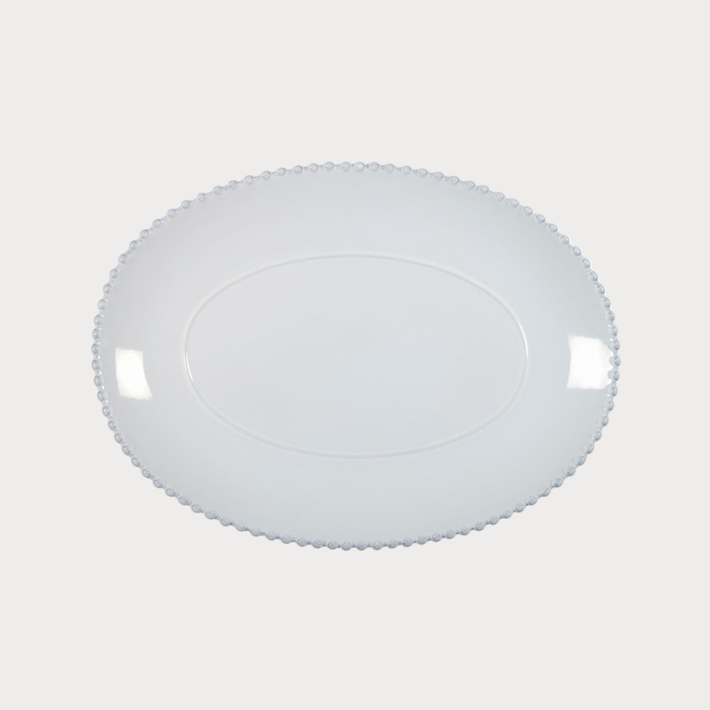 Pearl | Lily Green Oval Platter | 34cm White Tableware COSTA NOVA