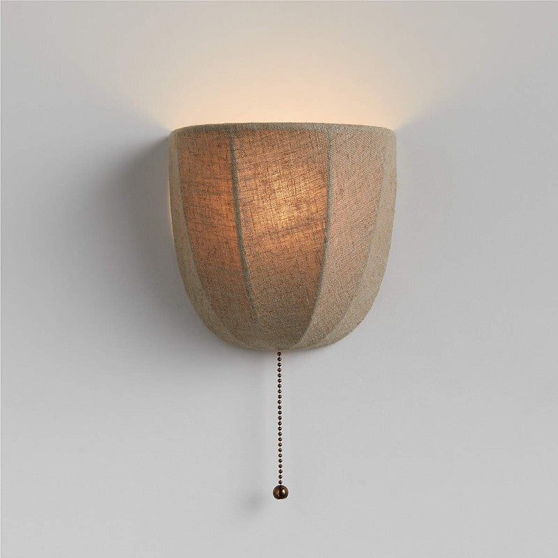 Sandy Linen Wall Light