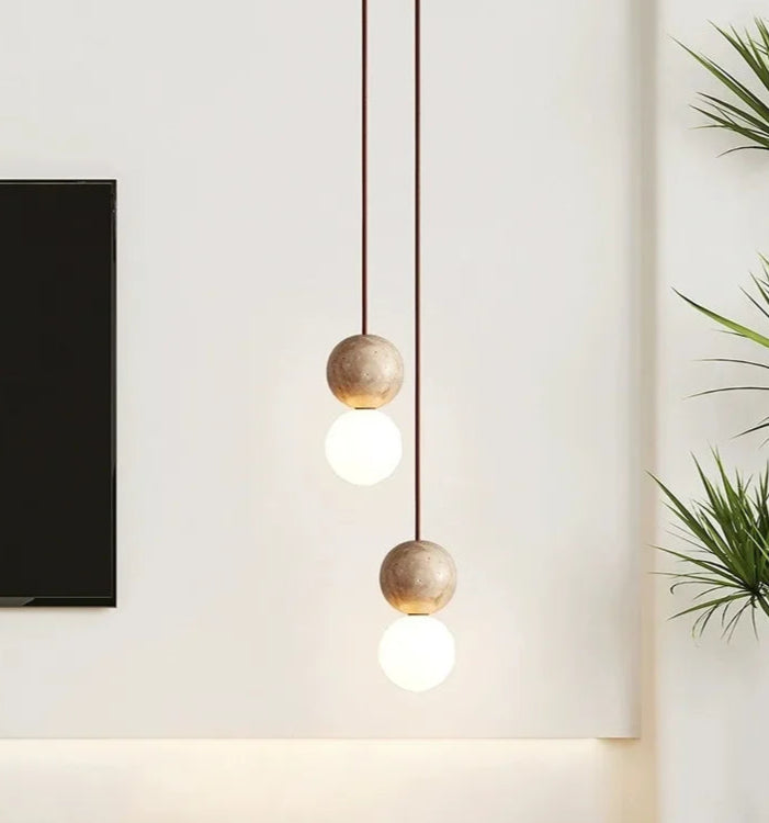 TERRA | Stone Orb Pendant Light Pendant Light TYFFI HOME