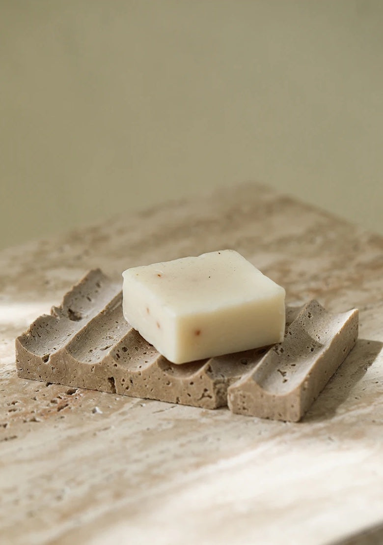 ARIN | Travertine Wave Soap Dish