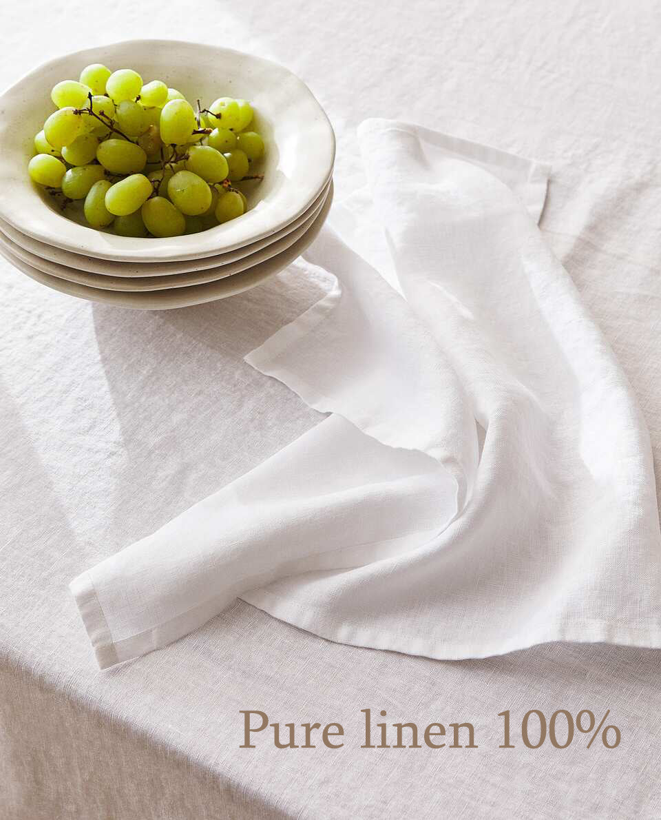 SUNDAY | 100% Natural Linen Tablecloth table cloth TYFFI HOME