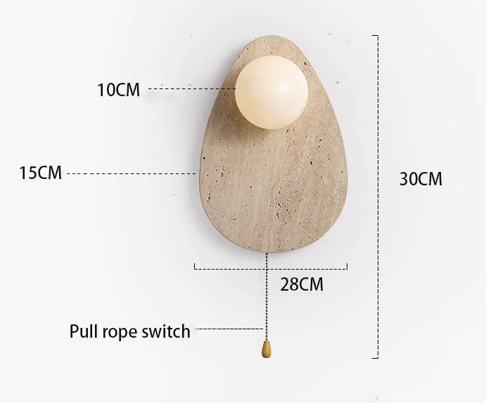 KANSO | Bedside Wall Light with pull switch Wall Light TYFFI HOME
