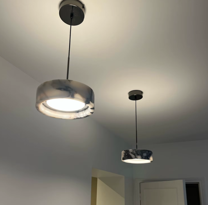 ALBA | Circular Marble Ceiling Light