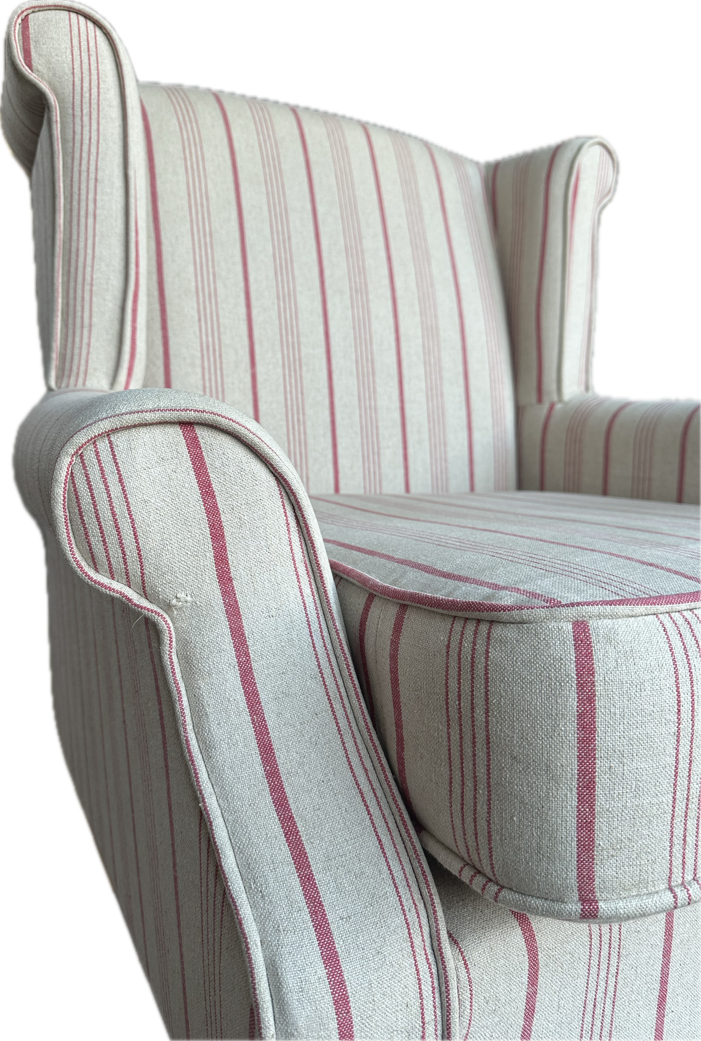 HELENA | Heritage Linen Striped Armchair