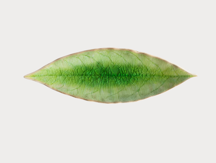 RIVIERA | Vert Frais Laurel Leaf | 18cm Tomate Dish TYFFI HOME