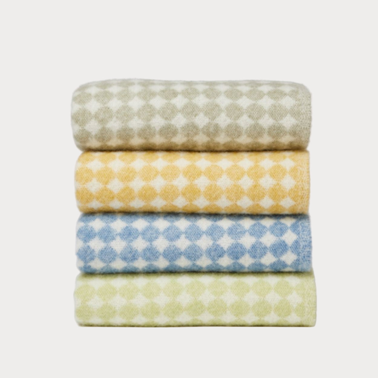 windermere colours folded blankets
