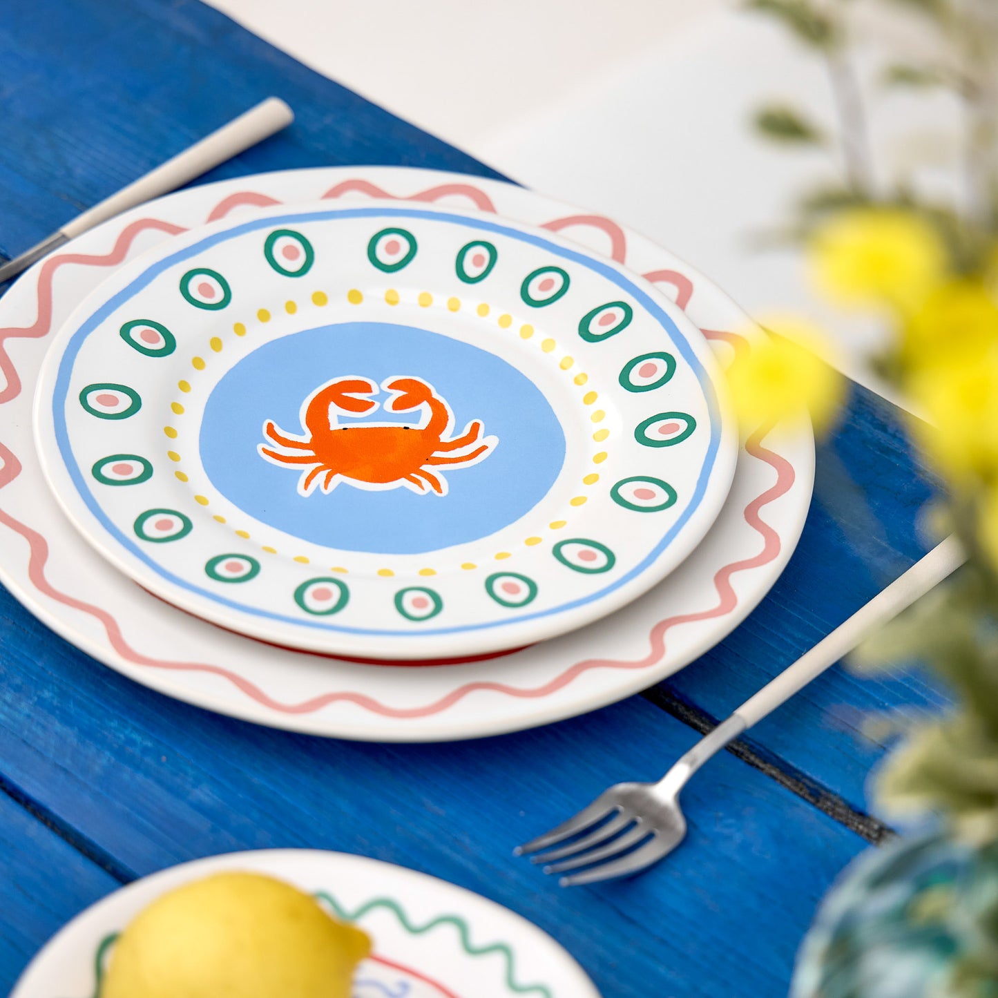 SUMMER BLISS | Crab Salad & Dessert Plate 22cm