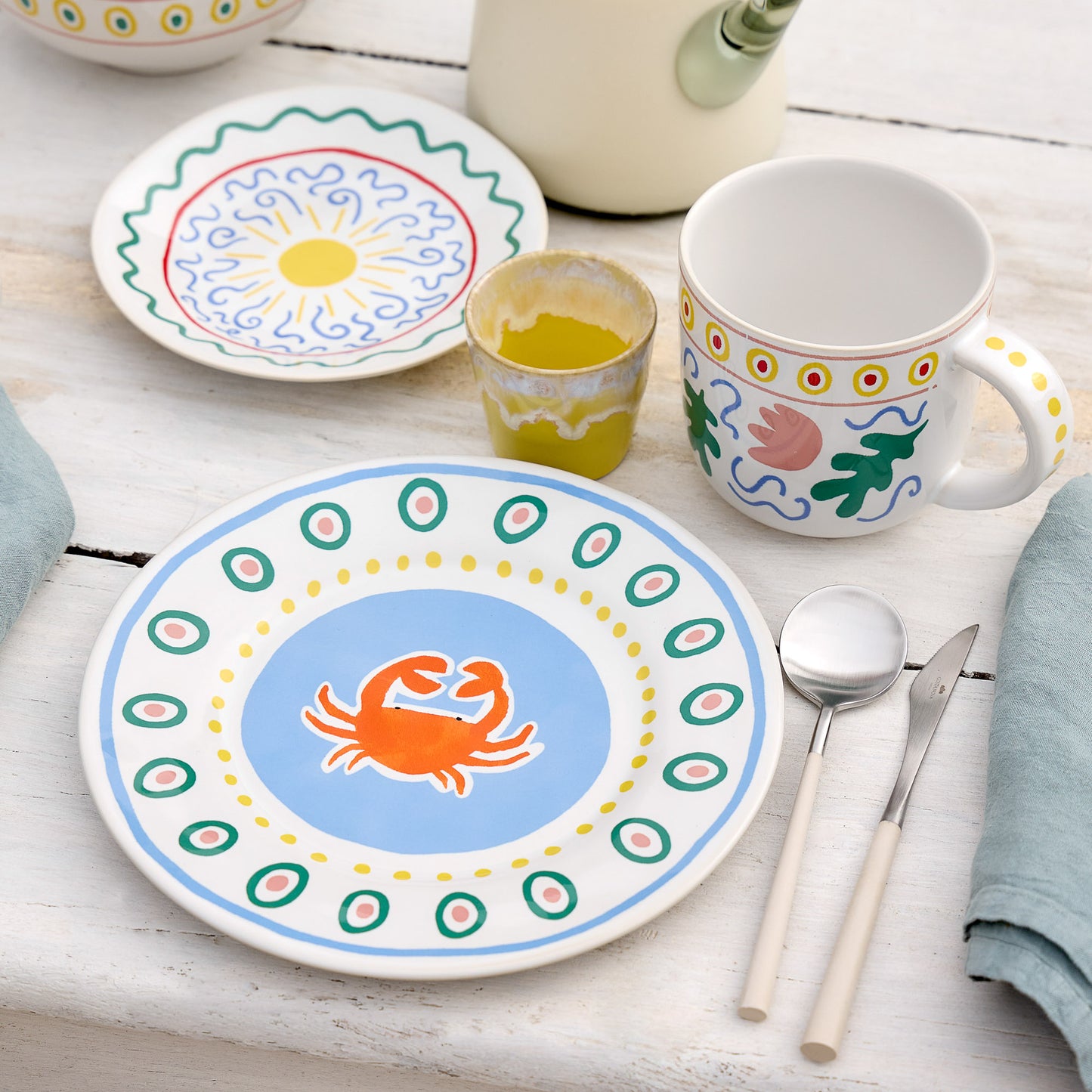 SUMMER BLISS | Crab Salad & Dessert Plate 22cm
