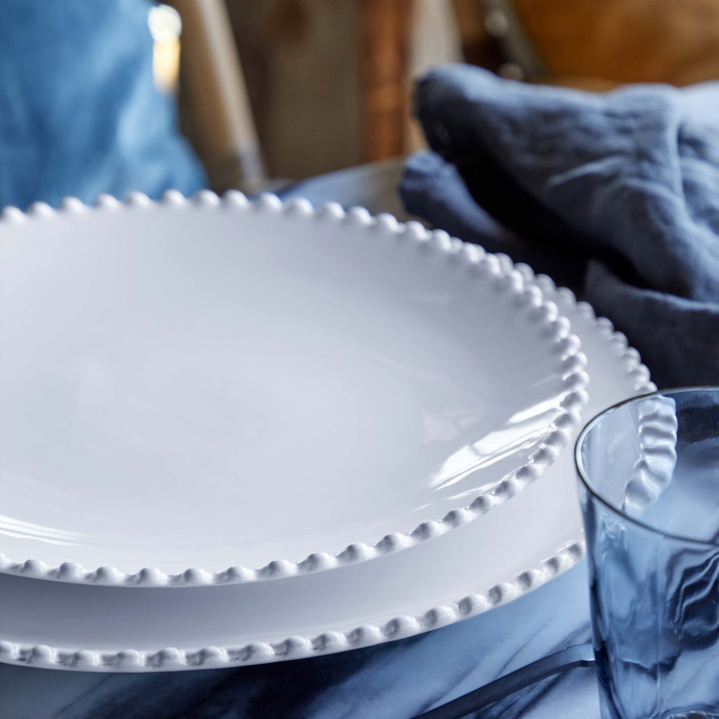 White | Pearl Salad or Dessert Plate | 22cm