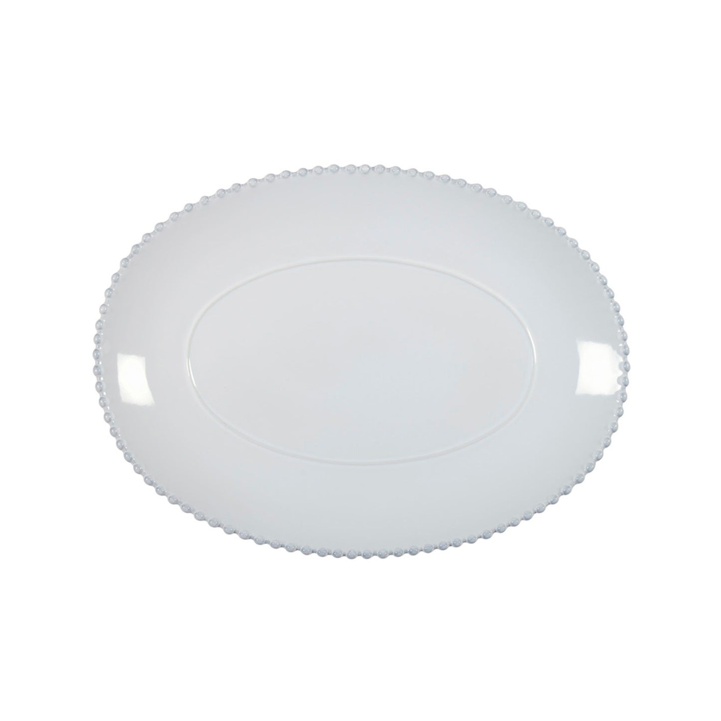 Pearl | Lily Green Oval Platter | 34cm
