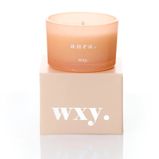 AURA | White Woods + Amber 3oz Candle