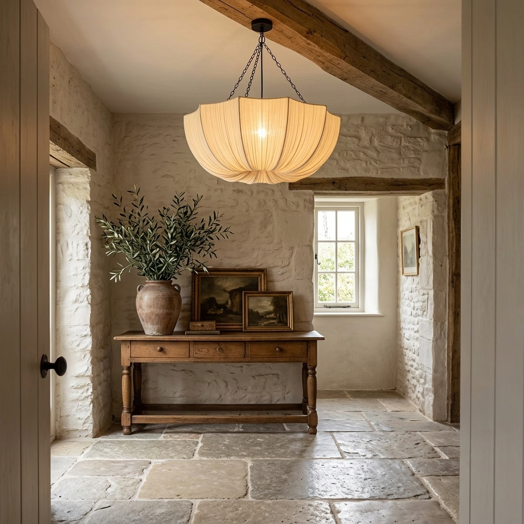 CLEMENCE | Ruched Fabric Pendant Light Pendant Light TYFFI HOME