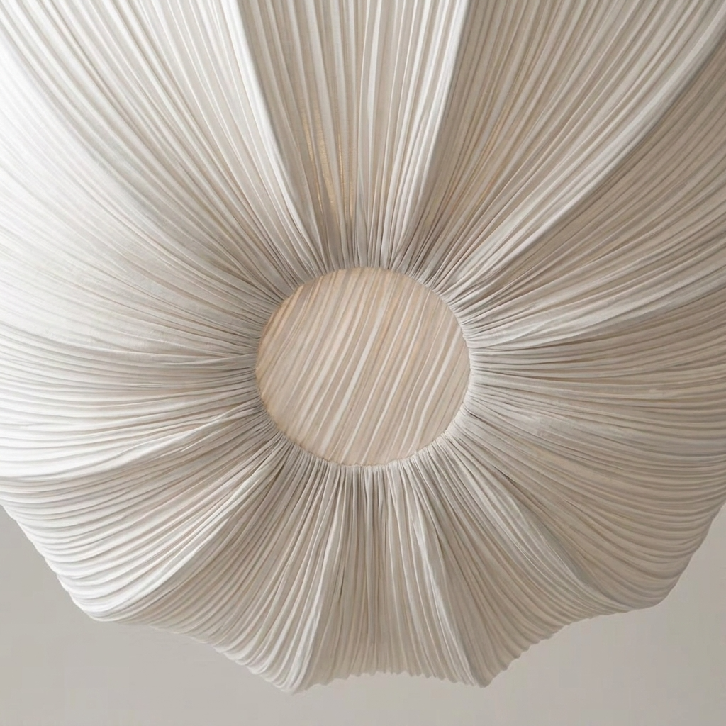 CLEMENCE | Ruched Fabric Pendant Light Pendant Light TYFFI HOME