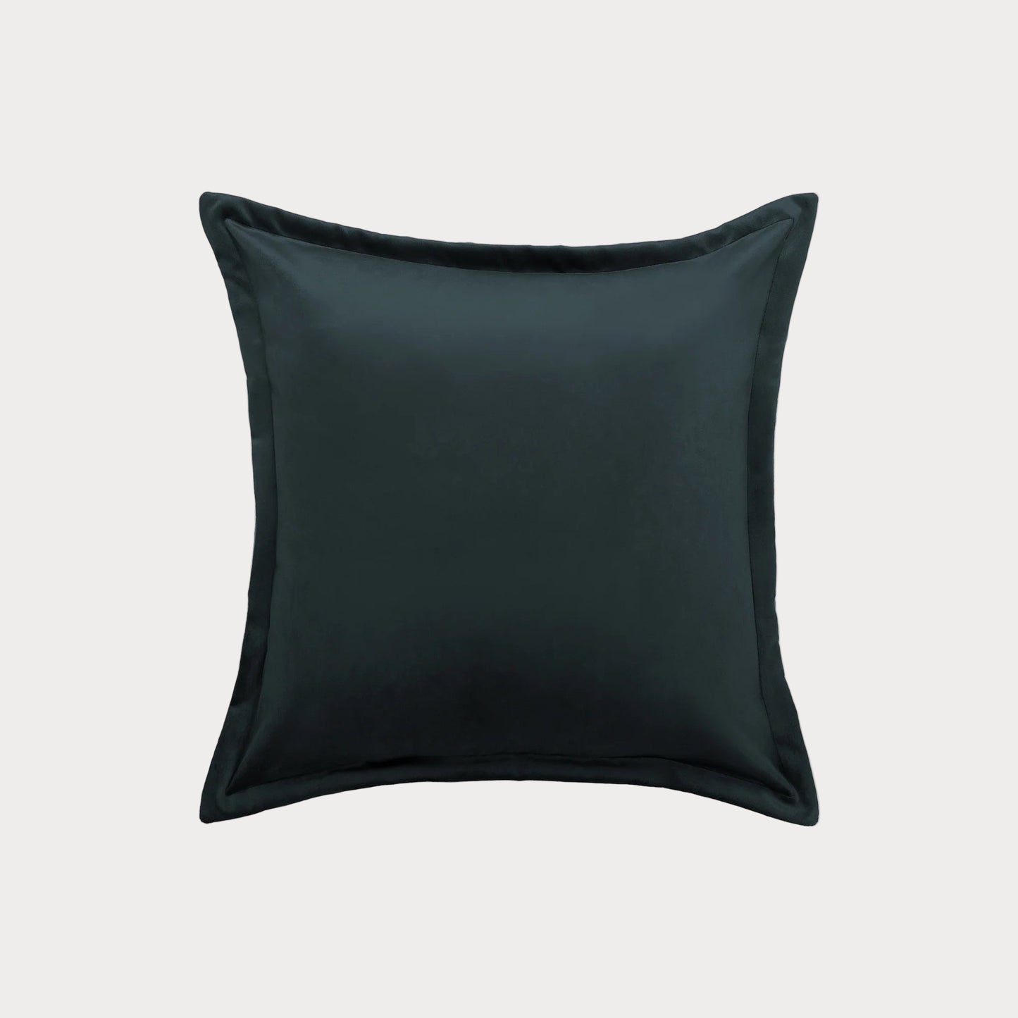 Dark grey pillow on a white background