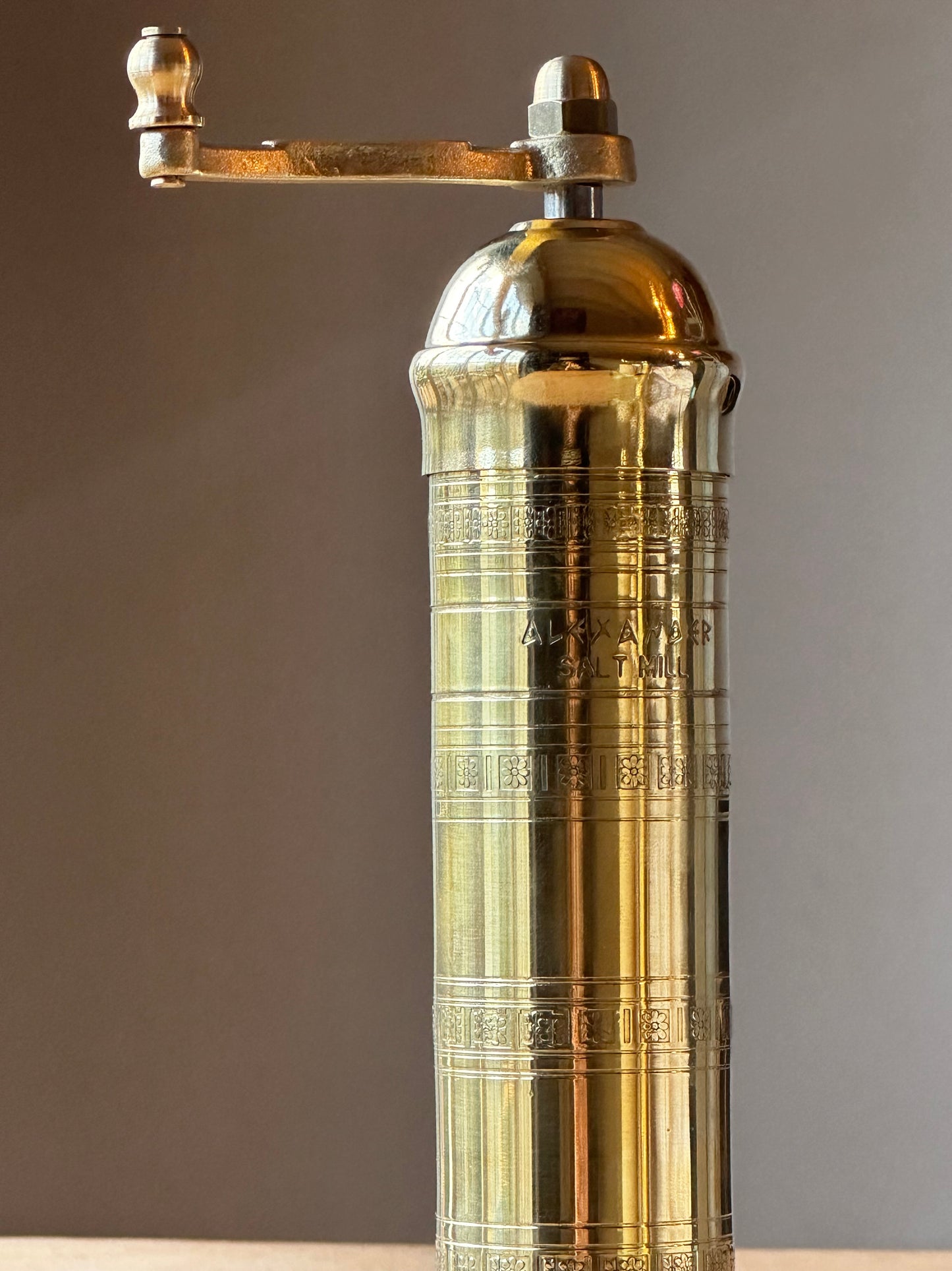 Brass Salt and Pepper Mill Set