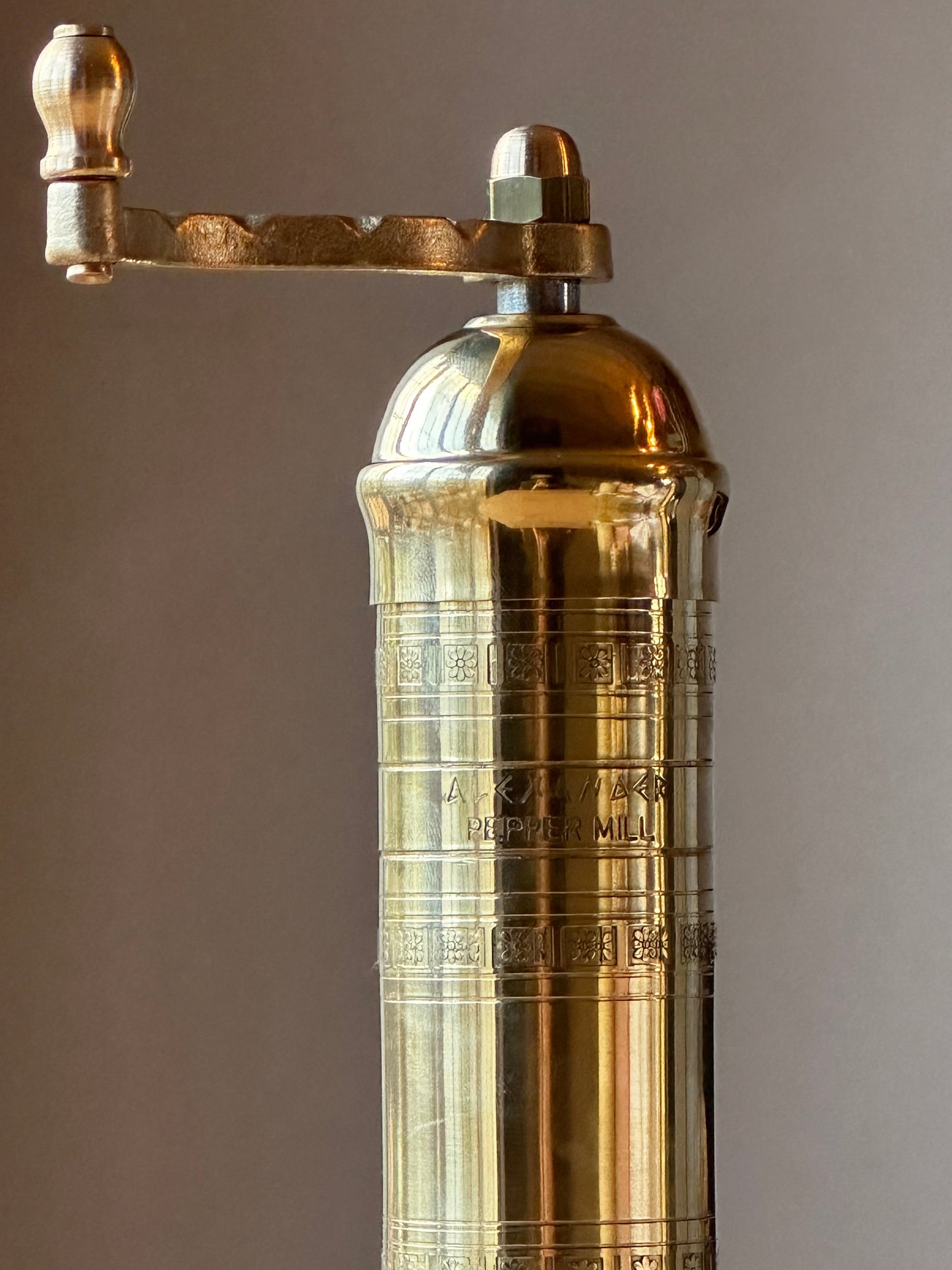 Brass Salt and Pepper Mill Set