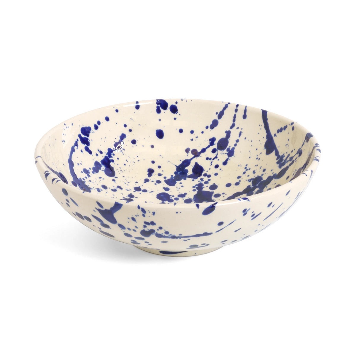 Blue Splatter Serving Bowl Tableware TYFFI HOME