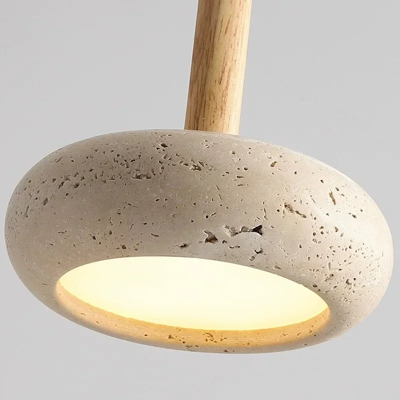 LUME Natural Stone Pendant Light TYFFI HOME