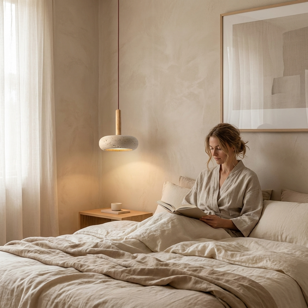 LUME | Travertine Pendant Light