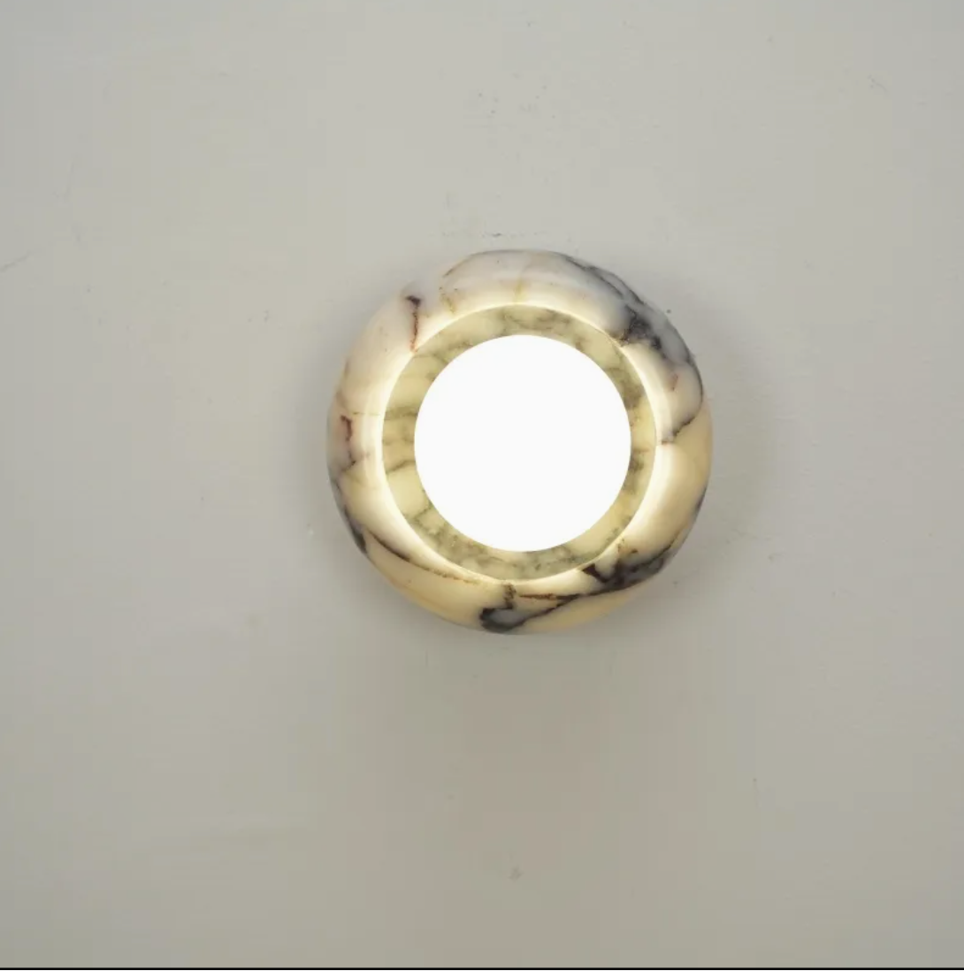 MAMAR marbe light on plain background 
