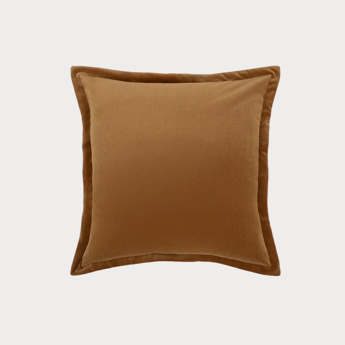 Brown pillow on a white background