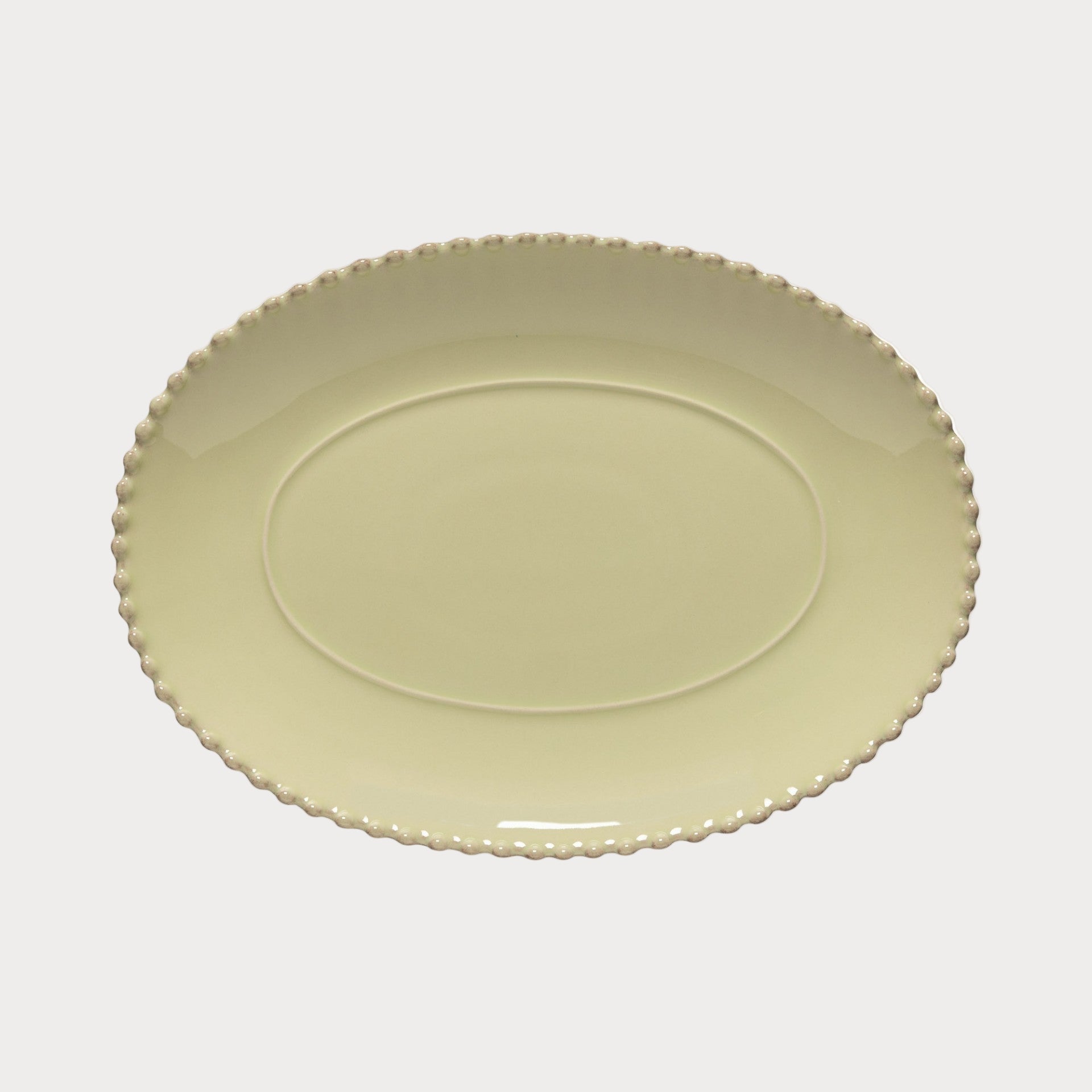 Pearl | Lily Green Oval Platter | 34cm Lily Green Tableware COSTA NOVA