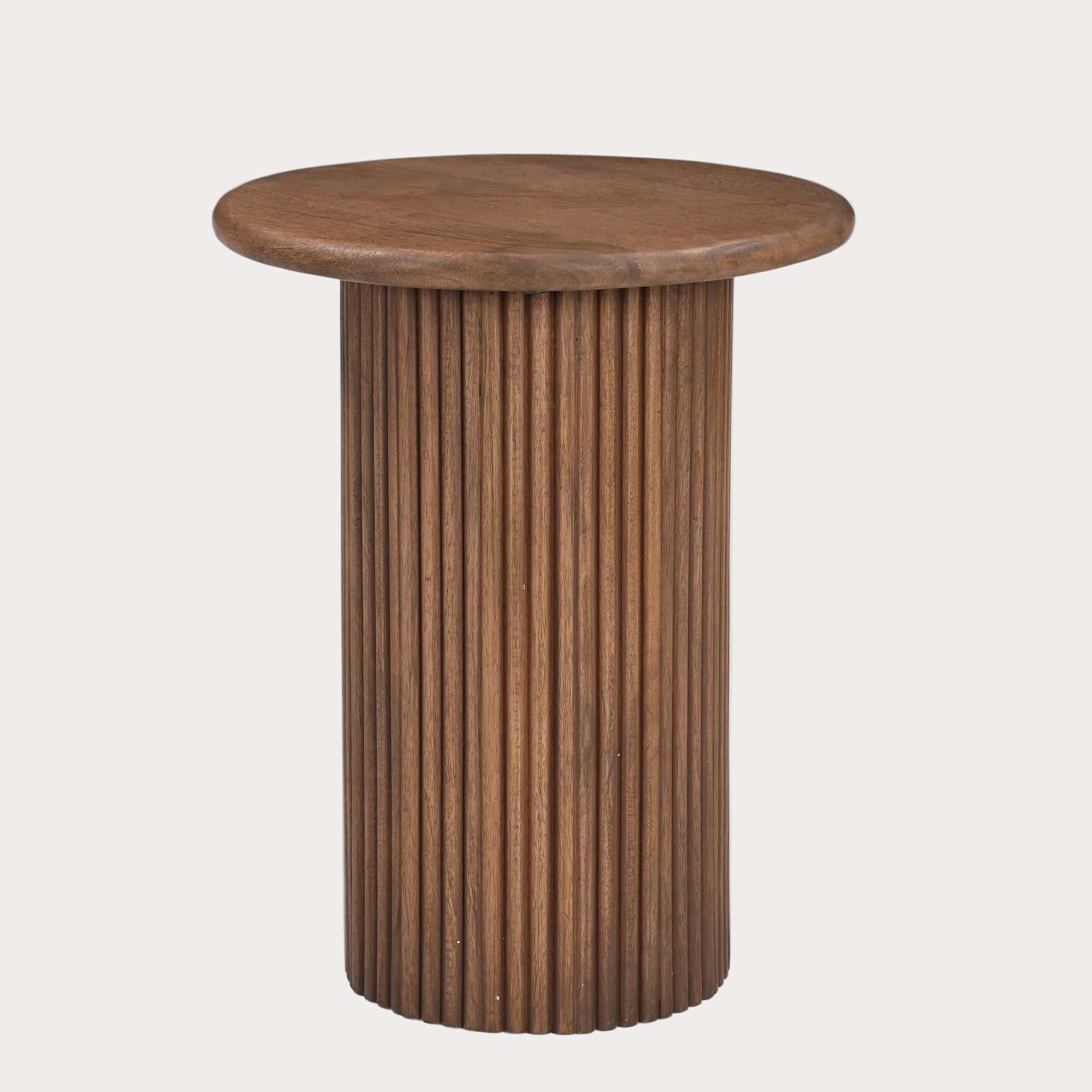 ROWAN | Ribbed American Walnut Side Table – TYFFI Home