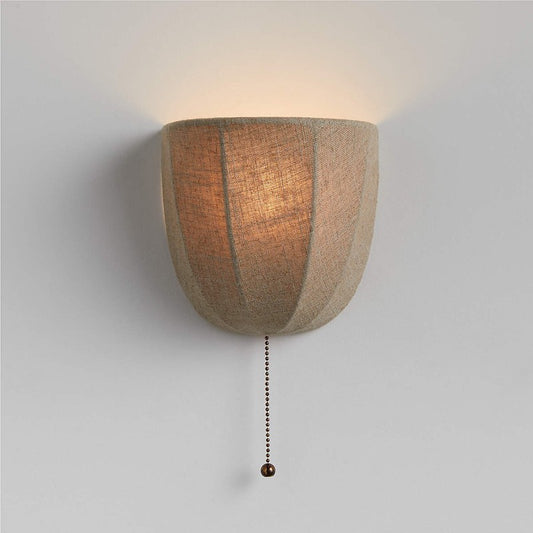 Sandy Linen Wall Light