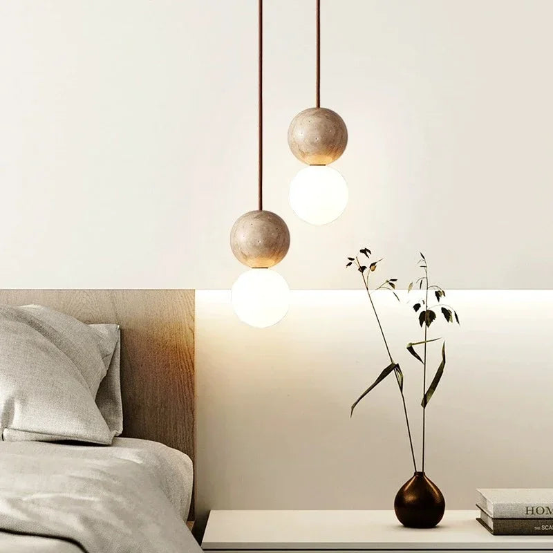 TERRA | Stone Orb Pendant Light