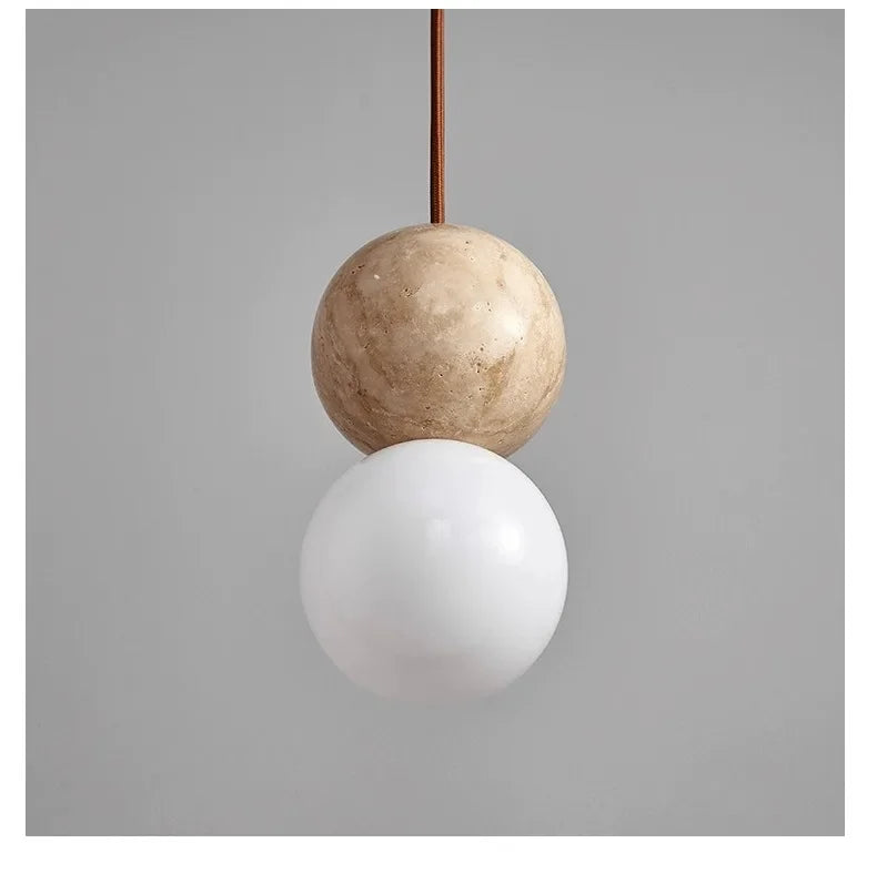 TERRA | Stone Orb Pendant Light