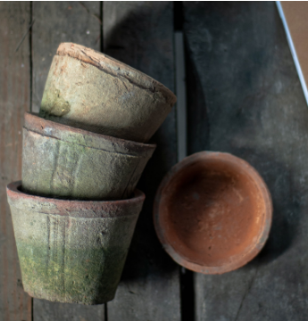 Aged Clay Plant Pot - 16cm