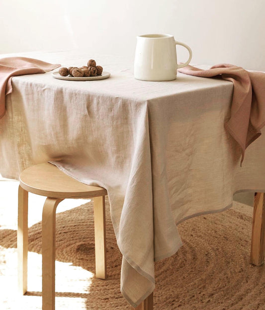 SUNDAY | 100% Natural Linen Tablecloth