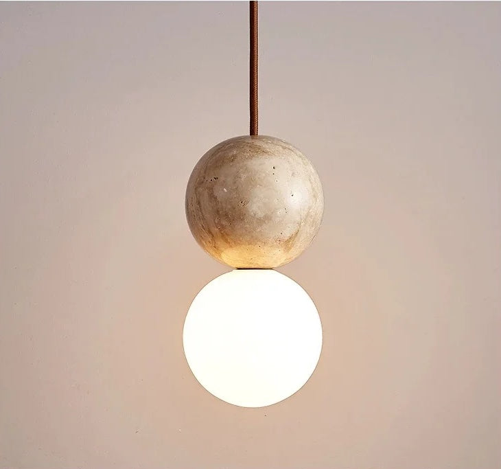 TERRA | Stone Orb Pendant Light