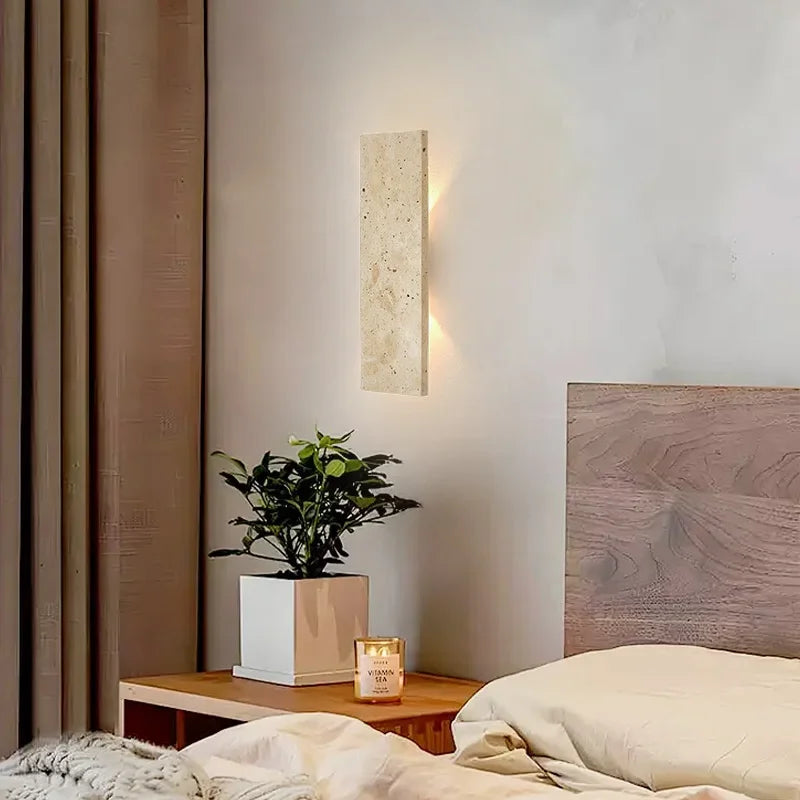 VELA | Travertine Wall Light