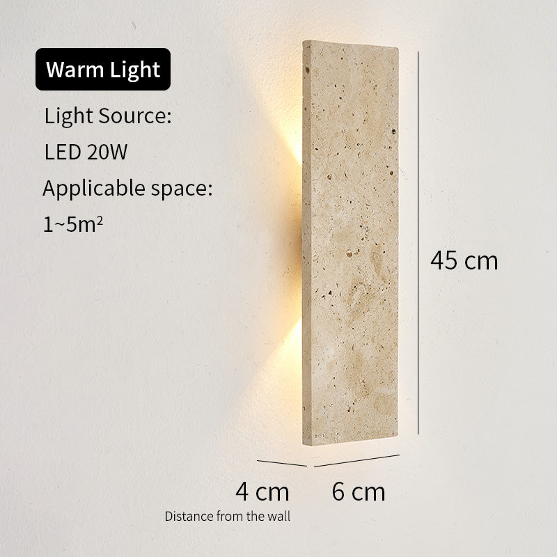 VELA | Travertine Wall Light